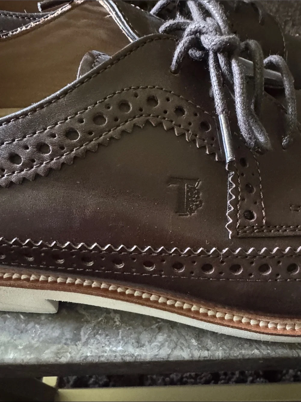 Tod's Brown Leather Oxfords